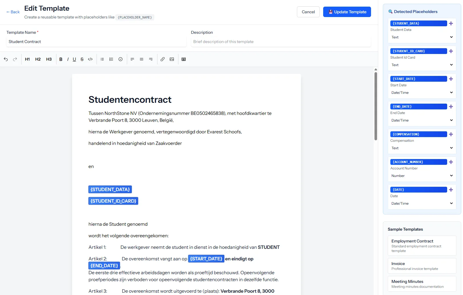 Document Management screenshot